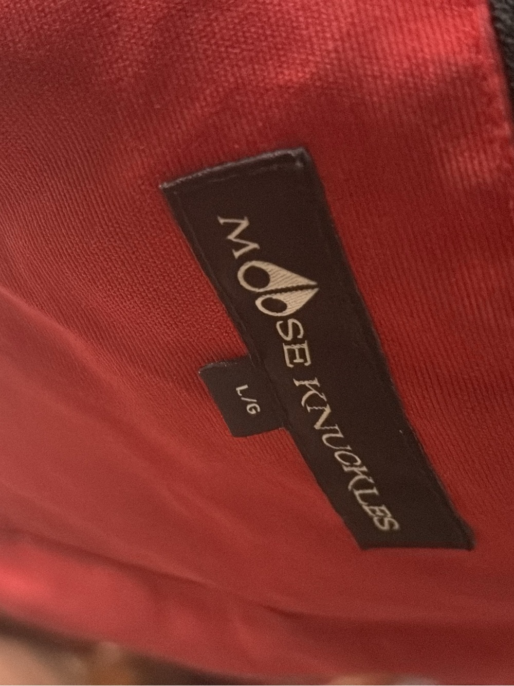 Moose Knuckles Red Duffel Bag with Branded Interior Tag
